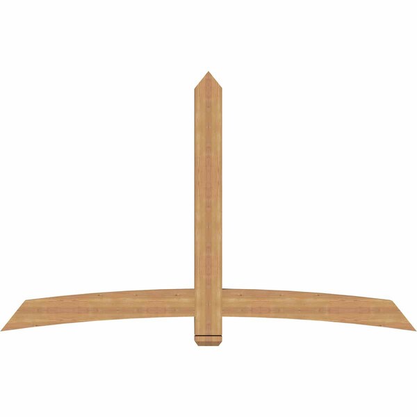 Ekena Millwork Bellingham Timber Gable Bracket, Western Red Cedar, 84"W x 53"H x 3 1/2"D x 5 1/2"F, 15/12 Pitch GBW084X53X0406BEL00SWR - main